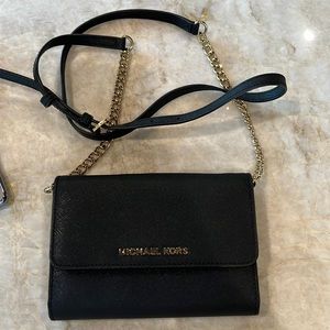 Genuine Michael Kors Jet Set Travel Crossbody Sefiano Leather Bag